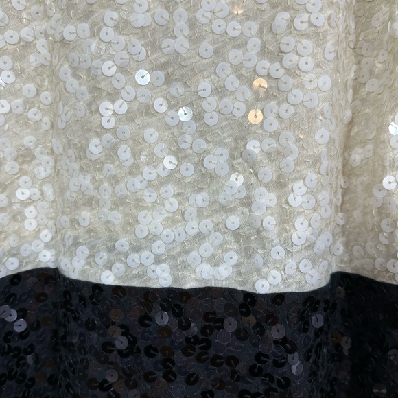 J. Crew Colorblock Sequin Cami Tank, XL, Black & White - Picture 3 of 12